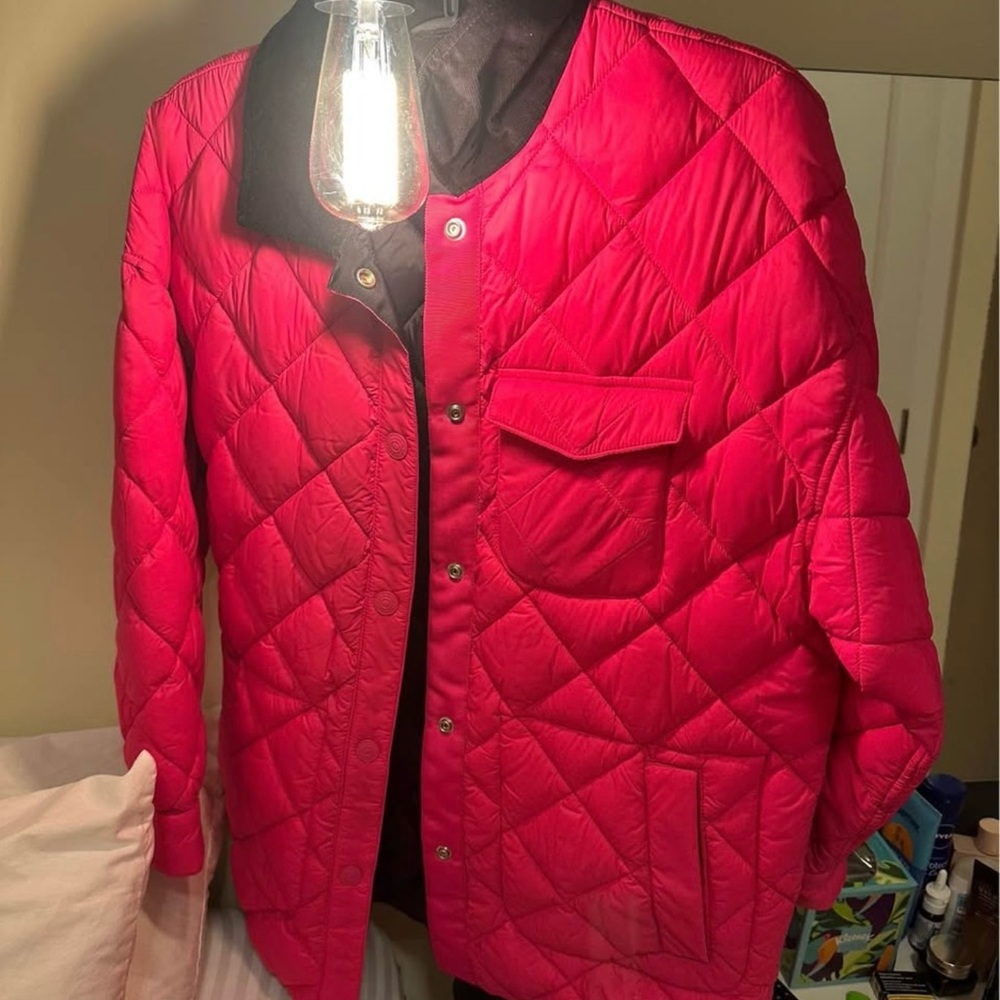 Calvin Klein Red Quilted Jacket